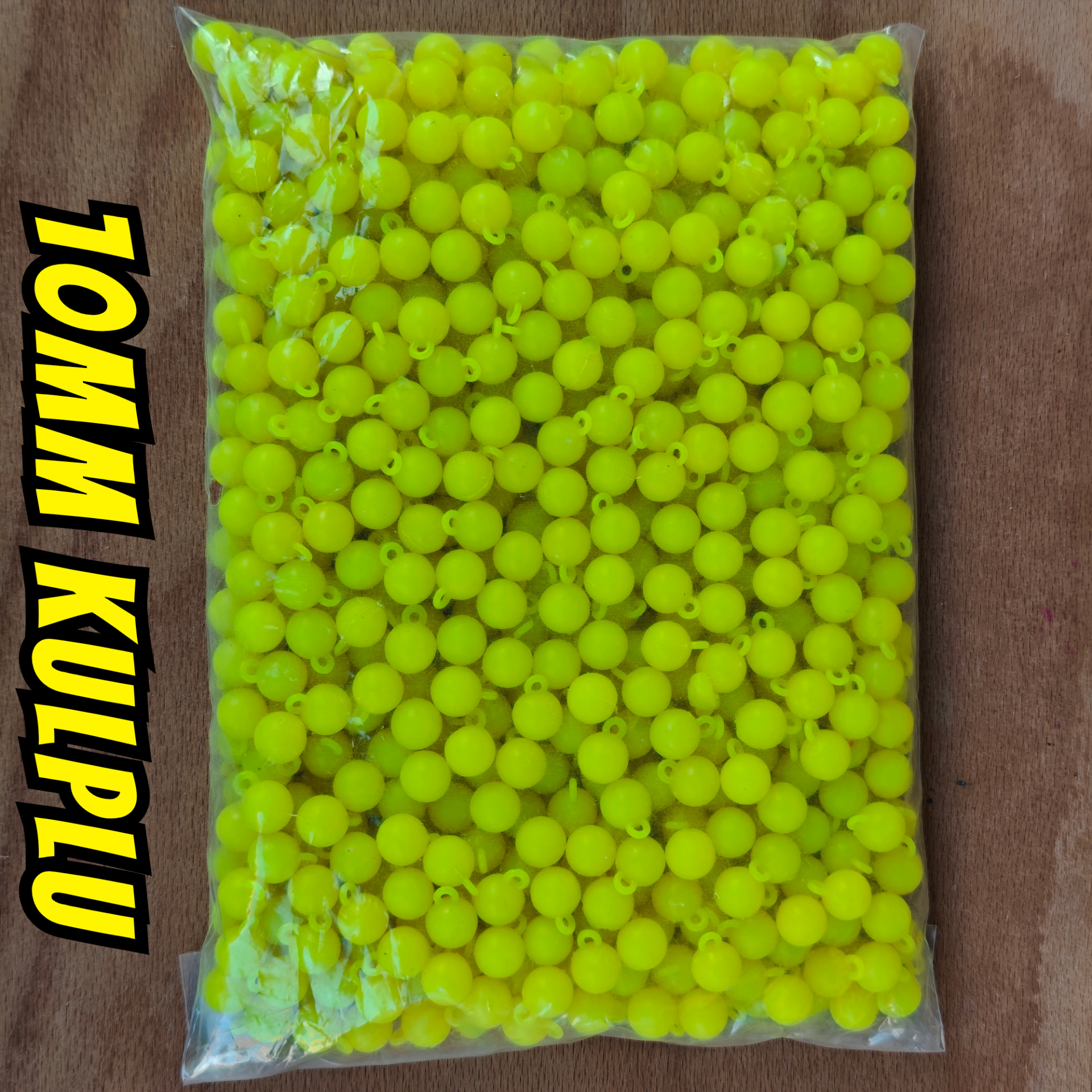 10MM KULPLU BONCUK FOSFOR YEŞİLİ